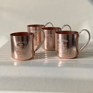 Vintage Smirnoff Moscow Mule Mugs (set of 4)